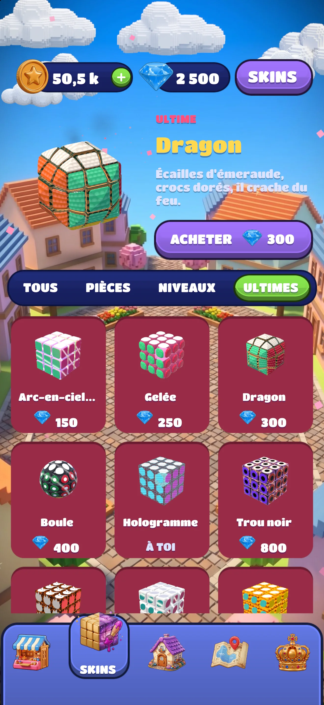 Ultimativer Skin Drache: Smaragdschuppen und goldene Reißzähne