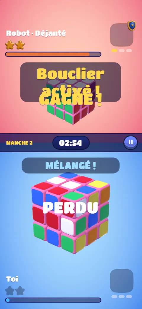 Duel en cours avec les pouvoirs