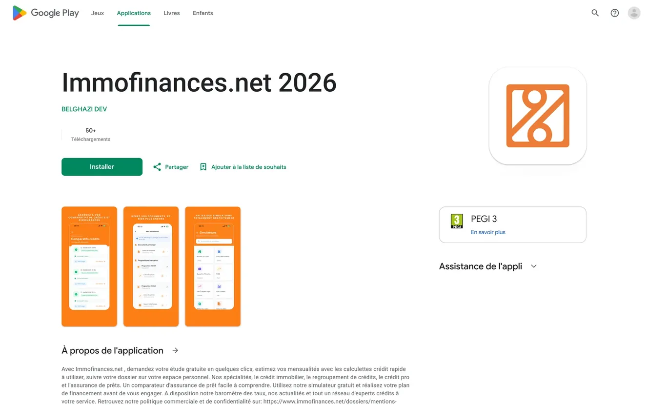 Preview of ImmoFinances