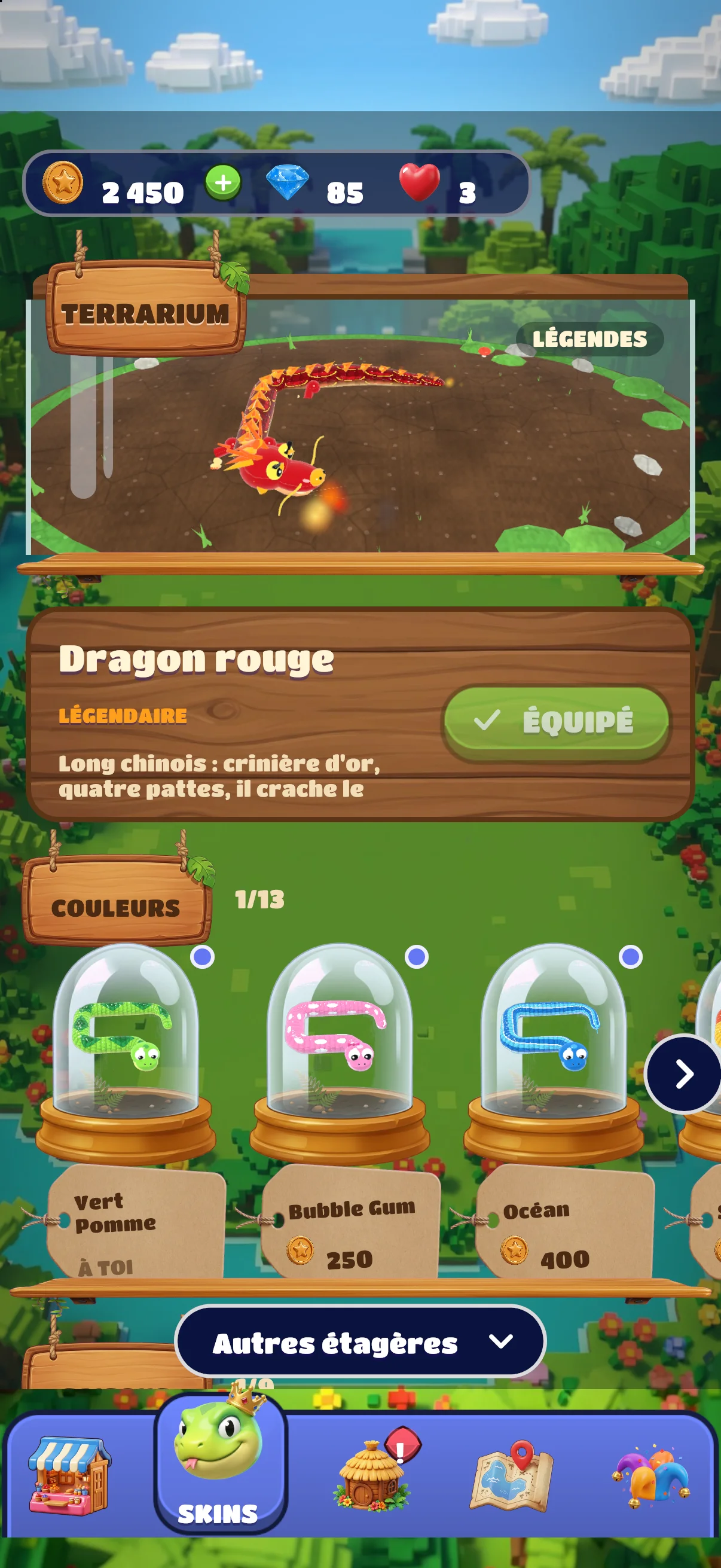 Skin Terrarium: the legendary Red Dragon