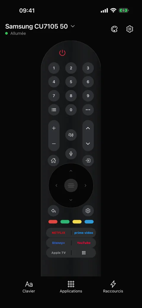 Style LG Magic Remote 2024 avec pavé numérique